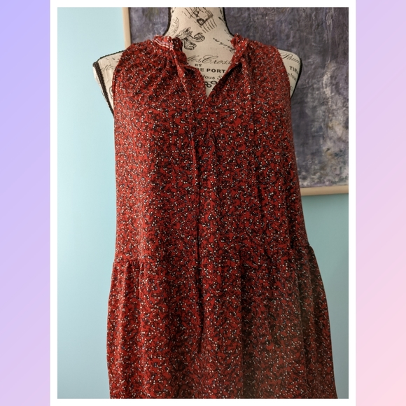 Max Studio Maxi Dress Red - Picture 12 of 15